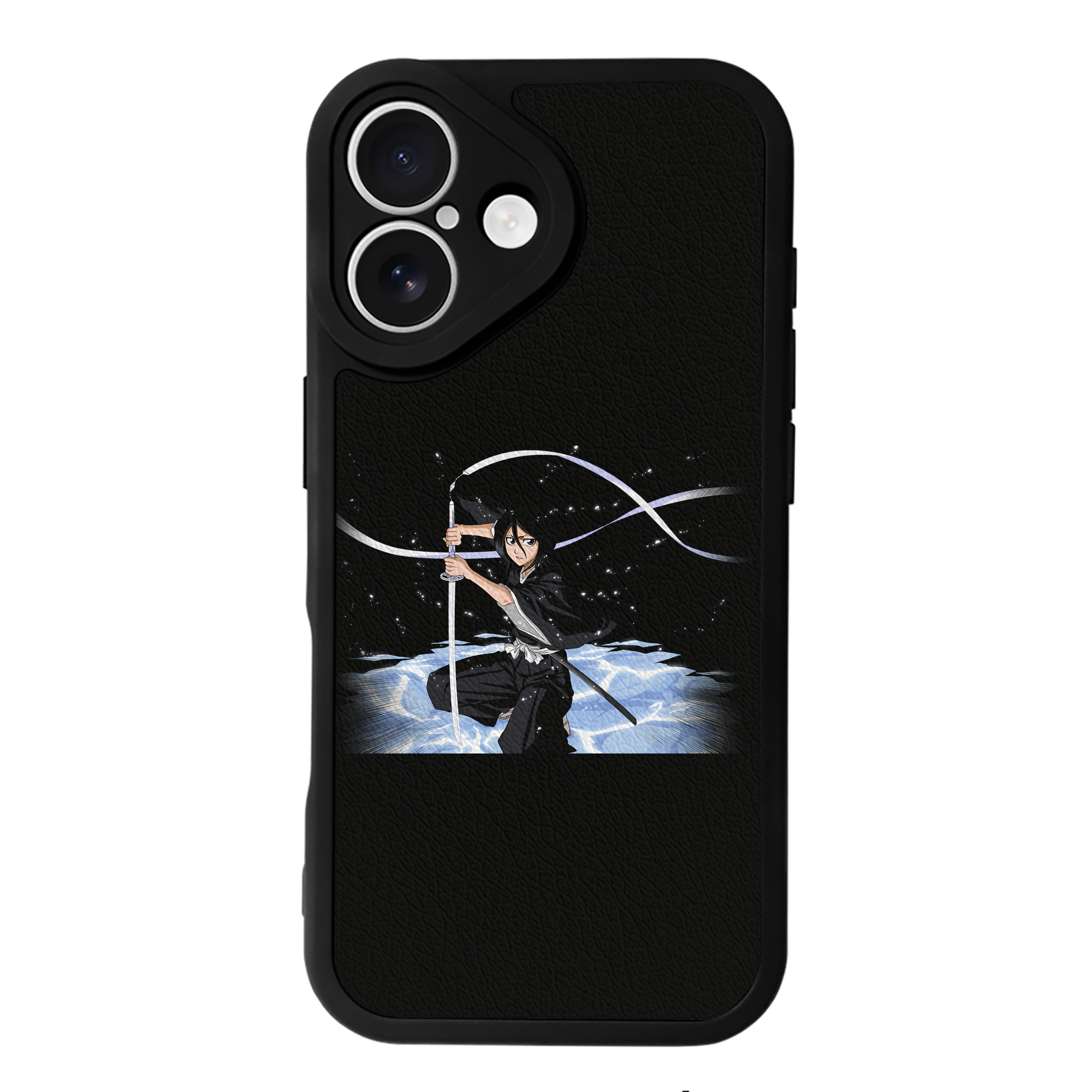 （画像用） ブリーチ 朽木ルキア BLEACH Kuchiki Rukia 【iPhone 16シリーズ対応】シリコンスマホケース（レザー調） 材質：シリコン